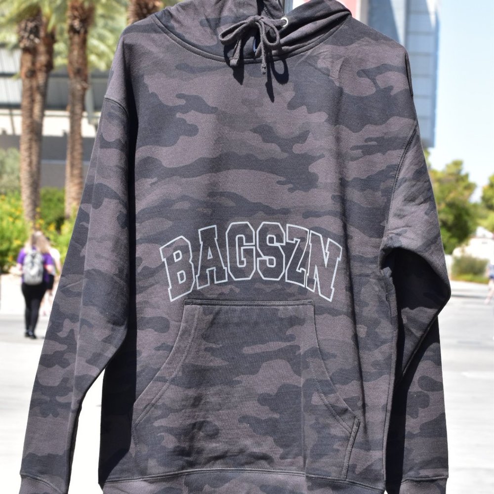 BAGSZN Dark Grey Camo Hoodie